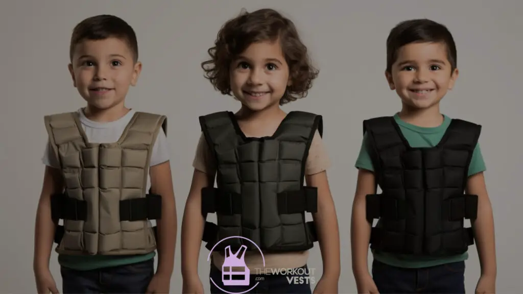 These three kids are really enjoying their weighted vests - they are sized appropriately for their development.